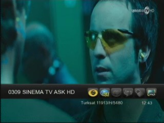 شفرة جديدة Sinema TV Aşk HD على القمر Türksat 2A/3A @ 42° E