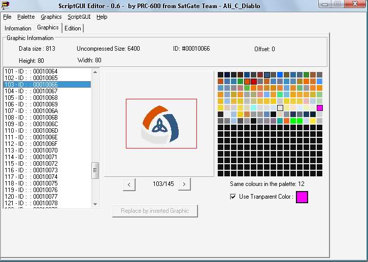 شرح تغيير الألوان و الأيقونات بمينو أجهزة المورسات ببرنامج Script Gui