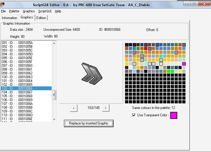 شرح تغيير الألوان و الأيقونات بمينو أجهزة المورسات ببرنامج Script Gui