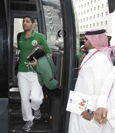 صور وصول بعثة المنتخب السعودي إلى البحرين للمشاركة في بطولة كأس الخليج 21