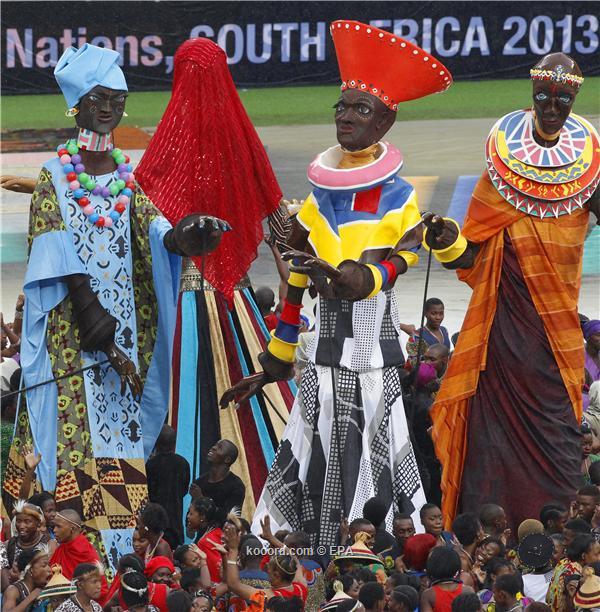 صور حفل افتتاح كأس الأمم الأفريقية 2013 - بالصور حفل افتتاح بسيط لكأس الأمم الأفريقية بجنوب افريقيا