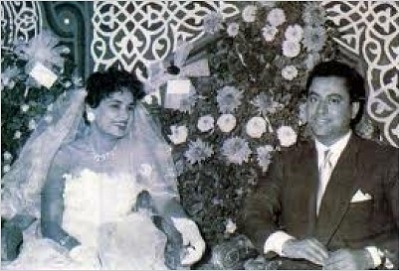 صورة نادرة لحفل زفاف الفنانه كريمة مختار
