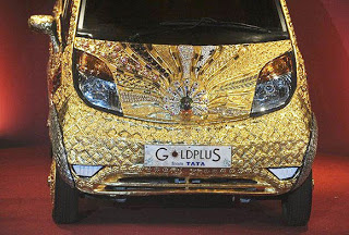 أرخص سيارة في العالم مطلية بـ80 كيلوجرام من الذهب - بالصور اصغر سيارة مطلية بالذهب