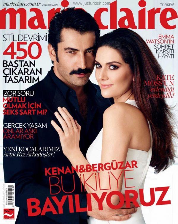 صور الممثلة التركية برغوزار كوريل على غلاف مجلة ماريا كلير التركية 2013 , صور زوجة السلطان سليمان على مجلة ماريا كلير التركية 2013