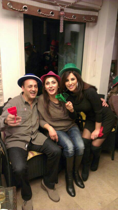 شاهد بالصور نجوى كرم تحتفل مع عائلتها برأس السنة 2013 - بالصور نجوى كرم مع عائلتها احتفالا براس السنة 2013