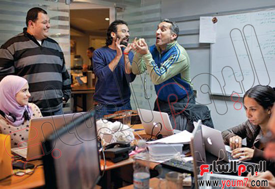 كواليس برنامج أمريكا بالعربى - صور باسم يوسف في برنامج أمريكا بالعربى - صور برنامج أمريكا بالعربى