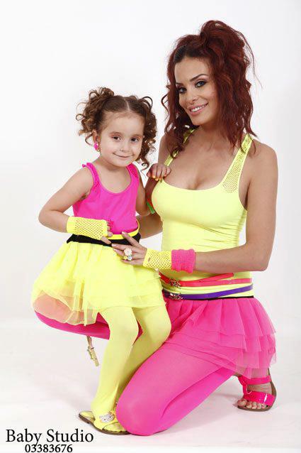صور دومينيك حوراني مع ابنتها 2012