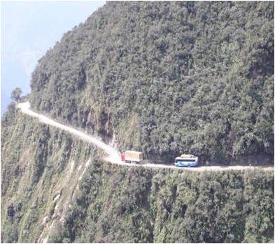 بالصور أخطر الطرق الجبلية في العالم