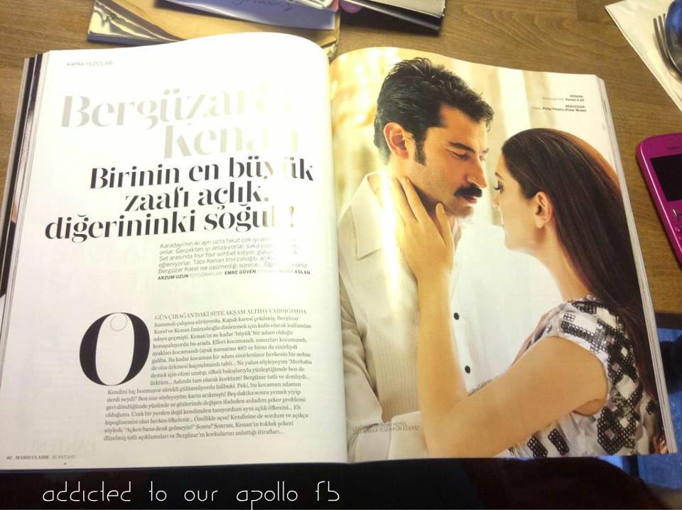 صور الممثلة التركية برغوزار كوريل على غلاف مجلة ماري كلير 2013