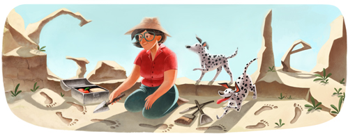جوجل يحتفل بكرى ميلاد ماري ليكي Mary Leakey