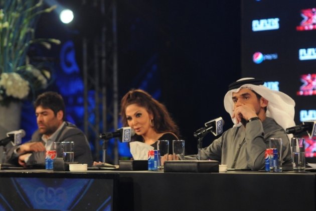 صور حسين الجسمي في المؤتمر الصحفي للاعلان عن انطلاق برنامج  Xfactor