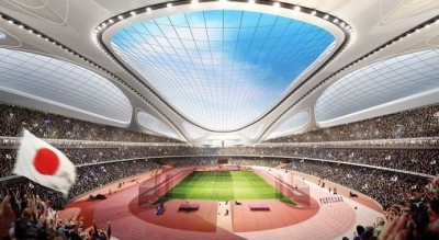 صور ملعب اوليمبياد اليابان 2020 ، ملعب ياباني بتصميم عربي