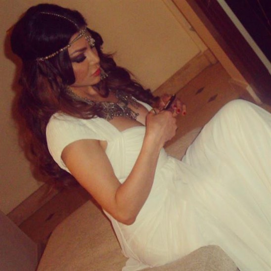 بالصور هيفاء ملكة إغريقية في حفل خاص في دبي 2013
