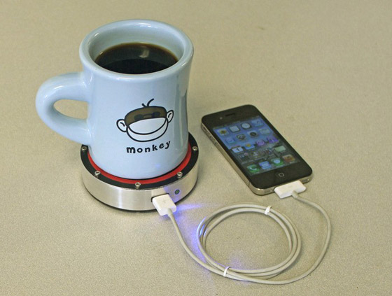 بالصور اشحن هاتفك بالشاي او القهوة