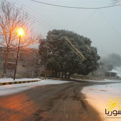 صور ثلوج سوريا 2013 - صور تراكمات الثلوج في سوريا اليوم 2013 - صور تساقط الثلج في سوريا