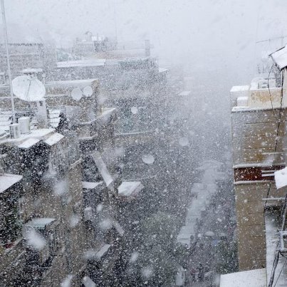 صور ثلوج سوريا 2013 - صور تراكمات الثلوج في سوريا اليوم 2013 - صور تساقط الثلج في سوريا