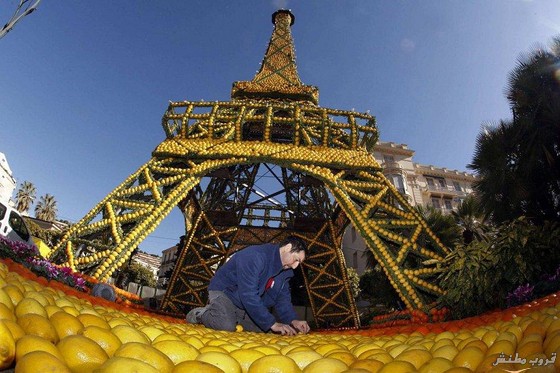 صور مهرجان الليمون في فرنسا