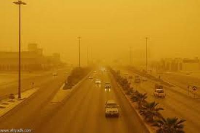 بالصور غبار فى الرياض اليوم السبت 6 ربيع الاول  1434هـ
