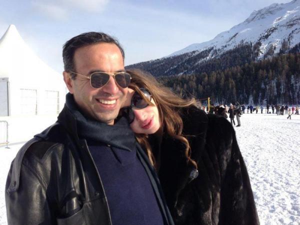 صور أنابيلا هلال مع زوجها نادر صعب في سويسرا