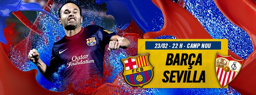 مباراه برشلونه واشبيليه اليوم 23-1-2013 فى الدورى الاسبانى FC Barcelona vs Sevilla FC