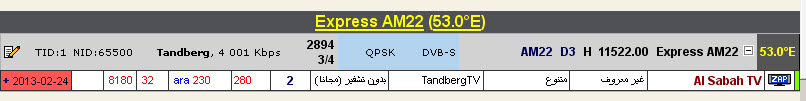جديد القمر  Express-AM22 @ 53° East - قناة Al Sabah TV- بدون تشفير (مجانا).