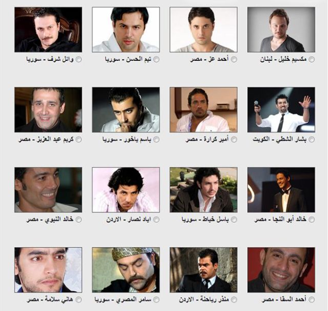 بالصور نجوم العرب يتنافسون على لقب الدنجوان 2013