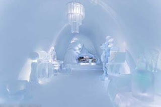 صور فنادق سياحية من الثلج في السويد