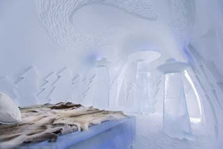 صور فنادق سياحية من الثلج في السويد