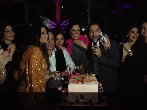 صور بسام فتوح يحتفل بعيد ميلاده مع هيفاء وهبي