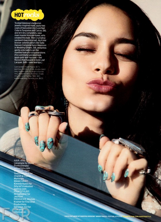 صور فانيسا هادجنز على غلاف مجلة Cosmopolitan الامريكية 2013