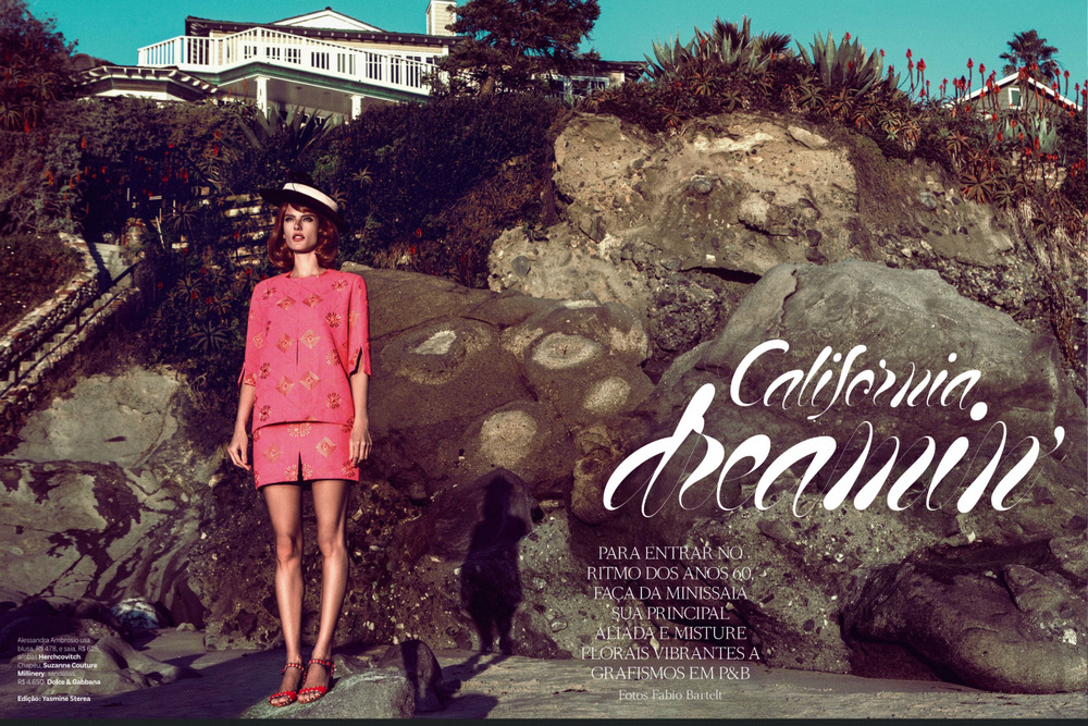 صور اليساندرا أمبروسيو على غلاف مجلة Vogue البرازيلية مارس 2013