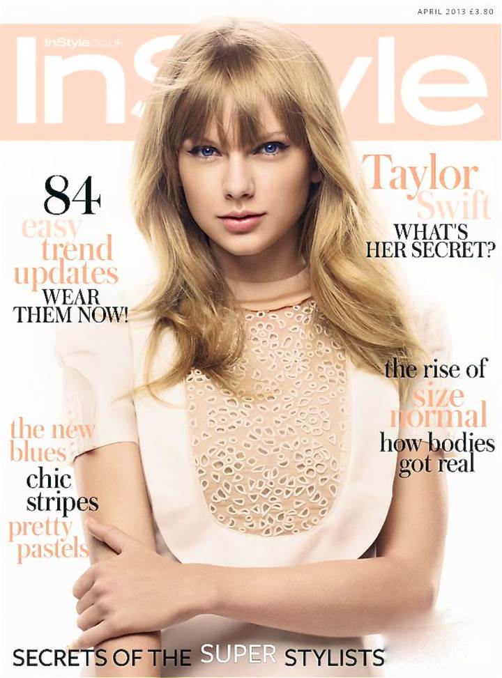 صور تايلور سويفت مجلة إينستل UK أبريل 2013 - Taylor Swift InStyle UK April 2013