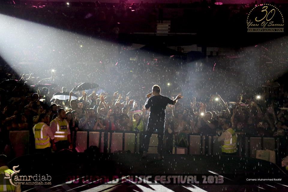 صور عمرو دياب في du World Music Festival 2013