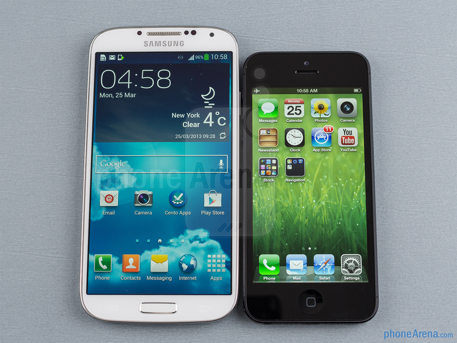 مقارنة بين جهاز سامسونج جالاكسي s4 وجهاز ايفون 5 - اهم الفروقات بين Galaxy s4 و Iphone 5