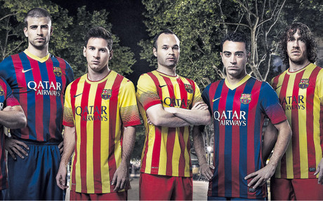 صور الزي الرسمي لبرشلونة في الموسم المقبل 2014
