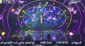 صور متحركة لمحمد عساف في اغنية لنا الله في الحلقة 21 من برنامج عرب ايدول 2
