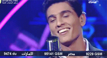 صور متحركة لمحمد عساف في اغنية لنا الله في الحلقة 21 من برنامج عرب ايدول 2