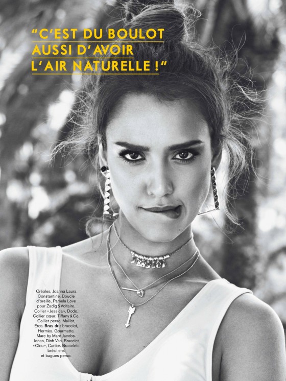صور جيسيكا ألبا على غلاف مجلة Glamour فرنسا 2013
