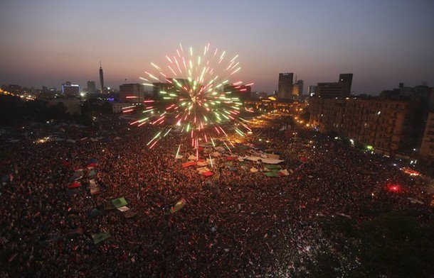 صور الاحتفالات في ميدان التحرير بمناسبة نجاح ثورة 30 يونيو