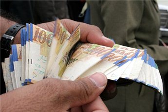 اسعار العملات مقابل الشيكل الاربعاء 10/7/2013