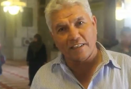 يوتيوب والد الفنان محمد عساف من داخل المسجد الأقصى
