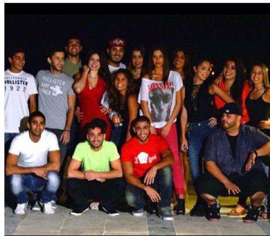 صور ليان بزلميط مع مغني الراب حسام الزعبي في كواليس كليب على بالي