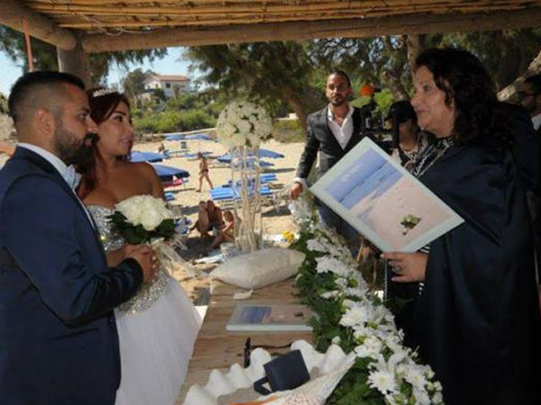 صور حفل زفاف الين خلف في قبرص 2013