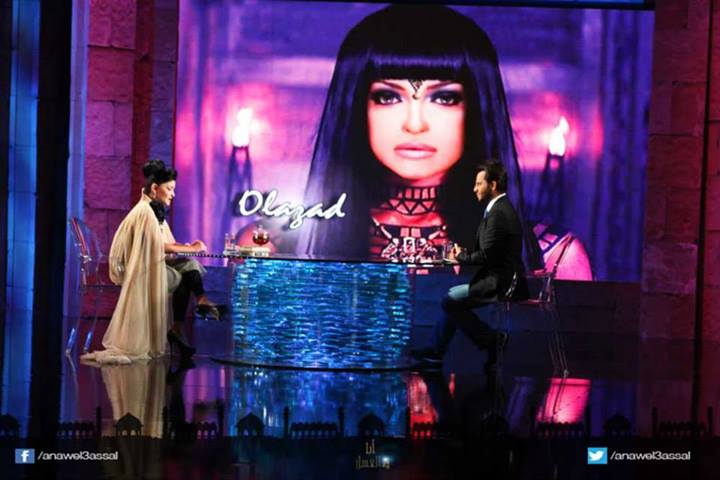 صور فستان علا غانم في برنامج انا والعسل 2013