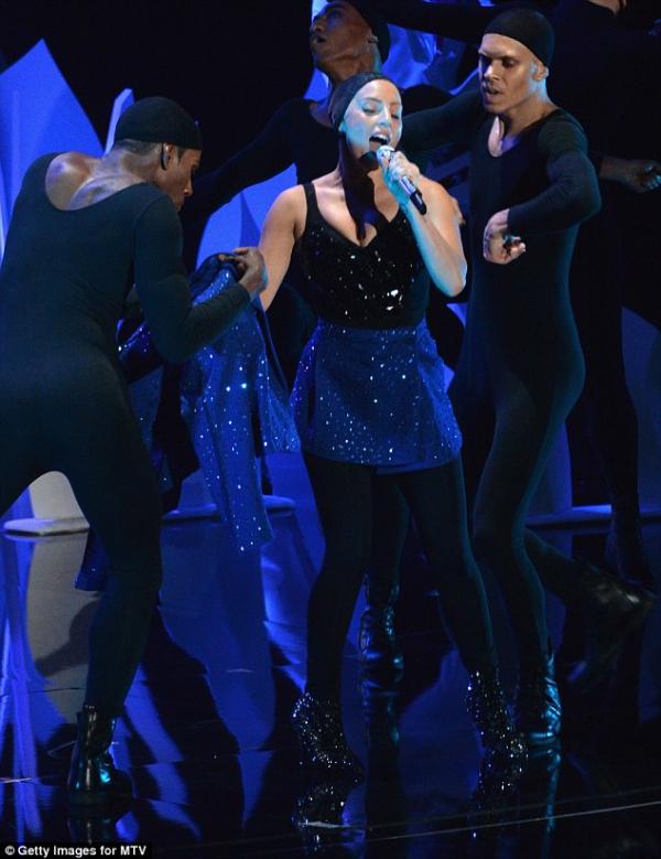 صور ليدي غاغا في حفل توزيع جوائز MTV Video
