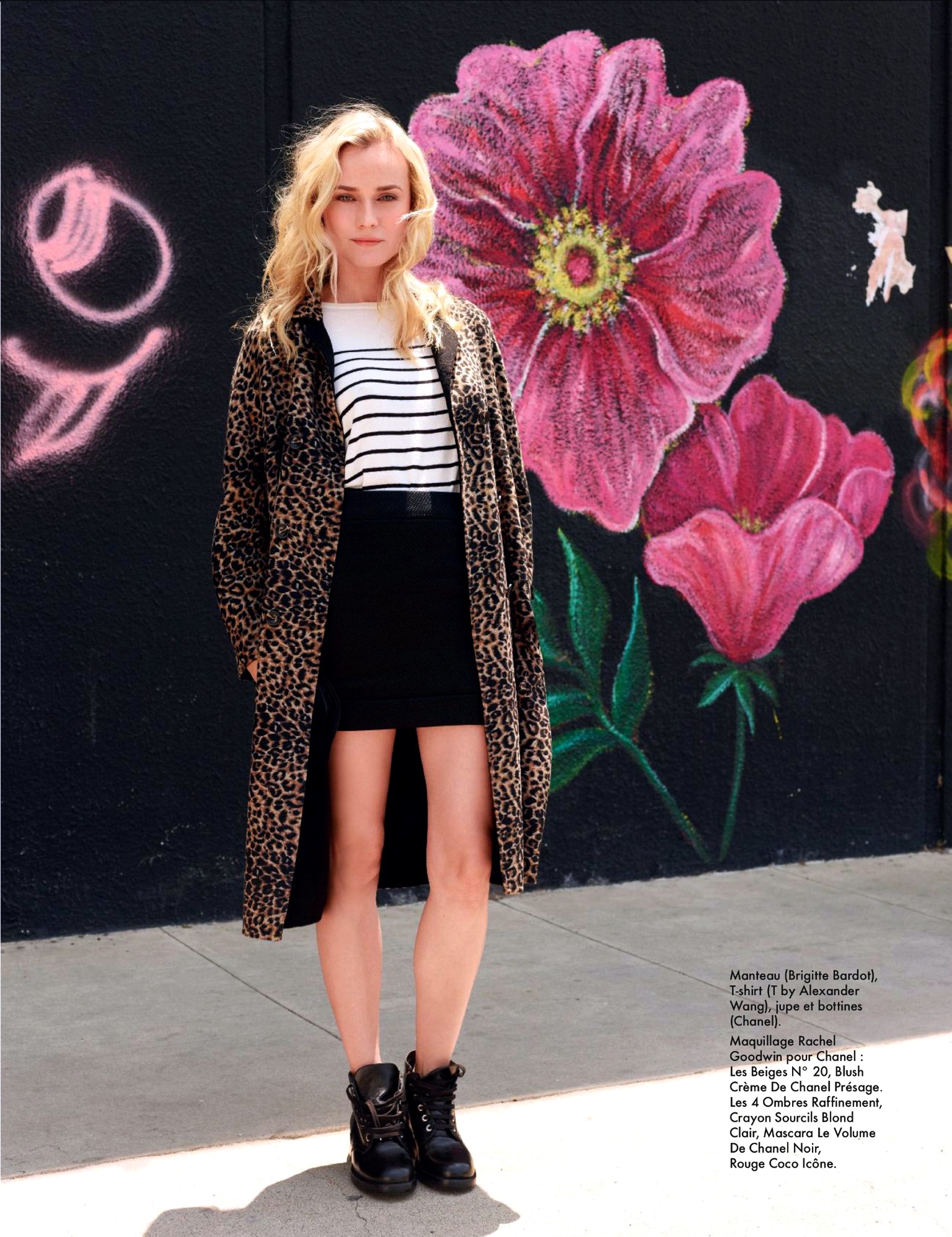 صور ديان كروغر على غلاف مجلة Elle الفرنسية 2013