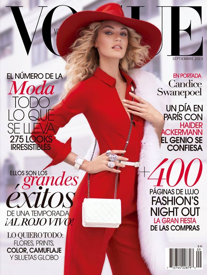 صور كانديس سوانبويل على غلاف مجلة Vogue المكسيكية 2013