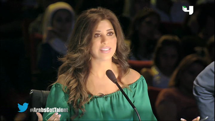 صور نجوى كرم في الحلقة الاولى Arabs Got Talent 2013