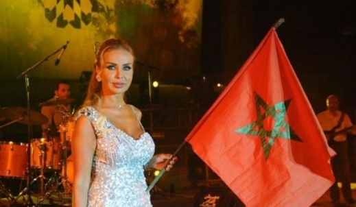 بالصور رولا سعد تتألق بالفضي في حفلين غنائين بالمغرب 2014