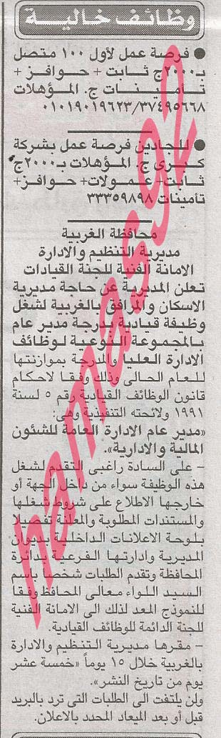وظائف خالية فى مصر اليوم 18/9/2013 من الصحف والجرائد الاهرام والاخبار والجمهورية